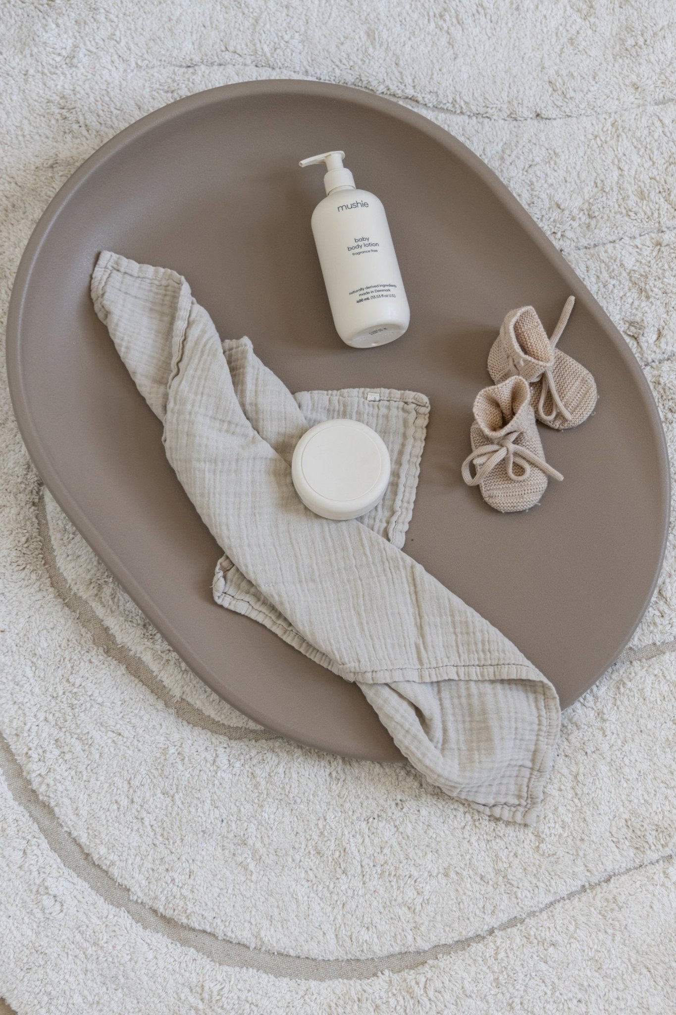 Kai changing mat - brown pebble van KAS Kopenhagen | Kids Conceptstore Le Fanfare