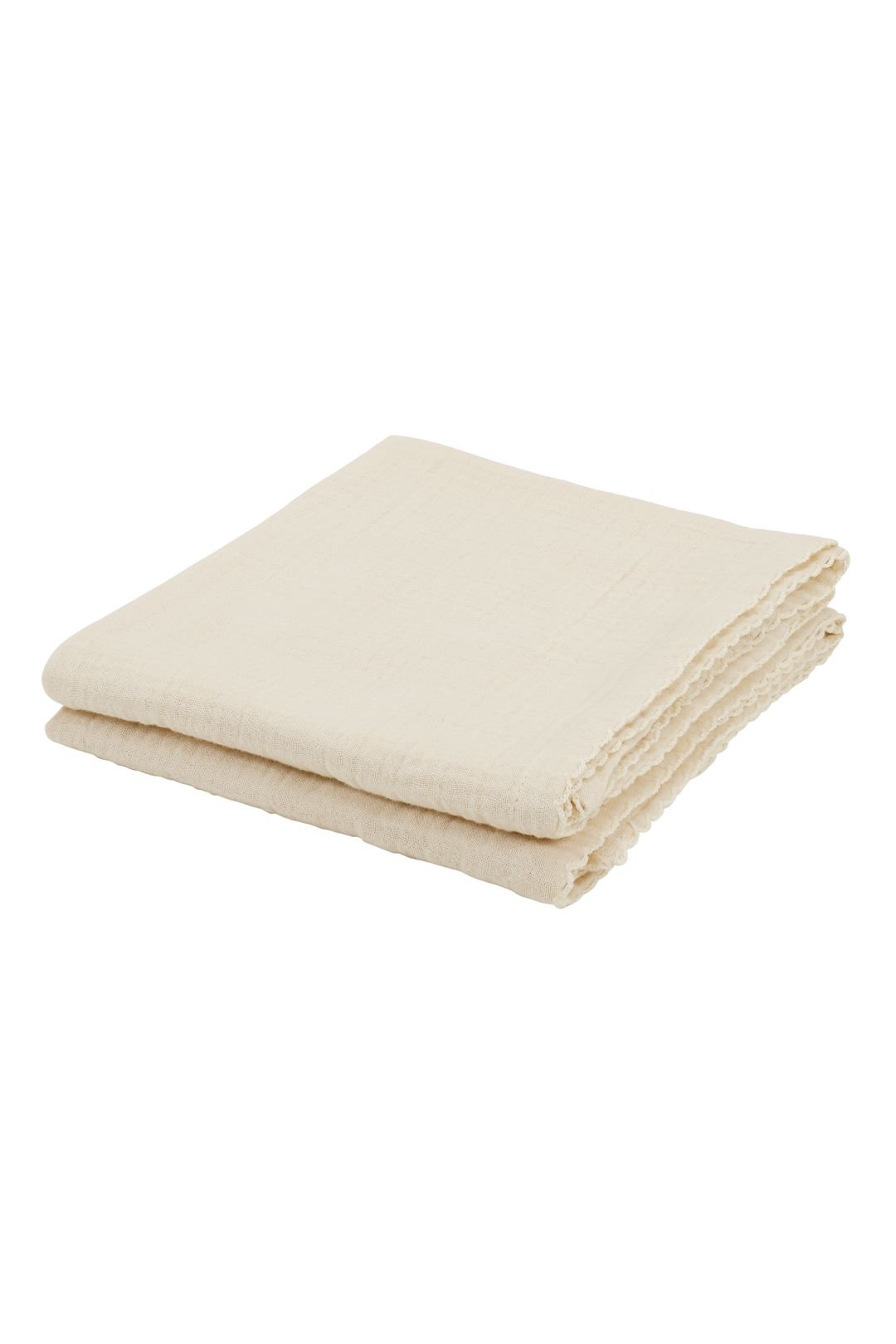 Kai muslin nurcing cloth 2 pcs - Cream van KAS Kopenhagen | Kids Conceptstore Le Fanfare