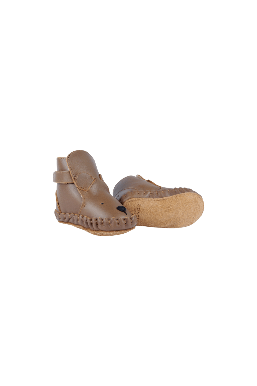 Kapi Classic Booties | Bear - Cognac Classic Leather van Donsje Amsterdam | Kids Conceptstore Le Fanfare