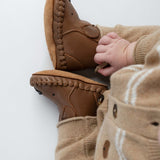 Kapi Classic Booties | Bear - Cognac Classic Leather van Donsje Amsterdam | Kids Conceptstore Le Fanfare