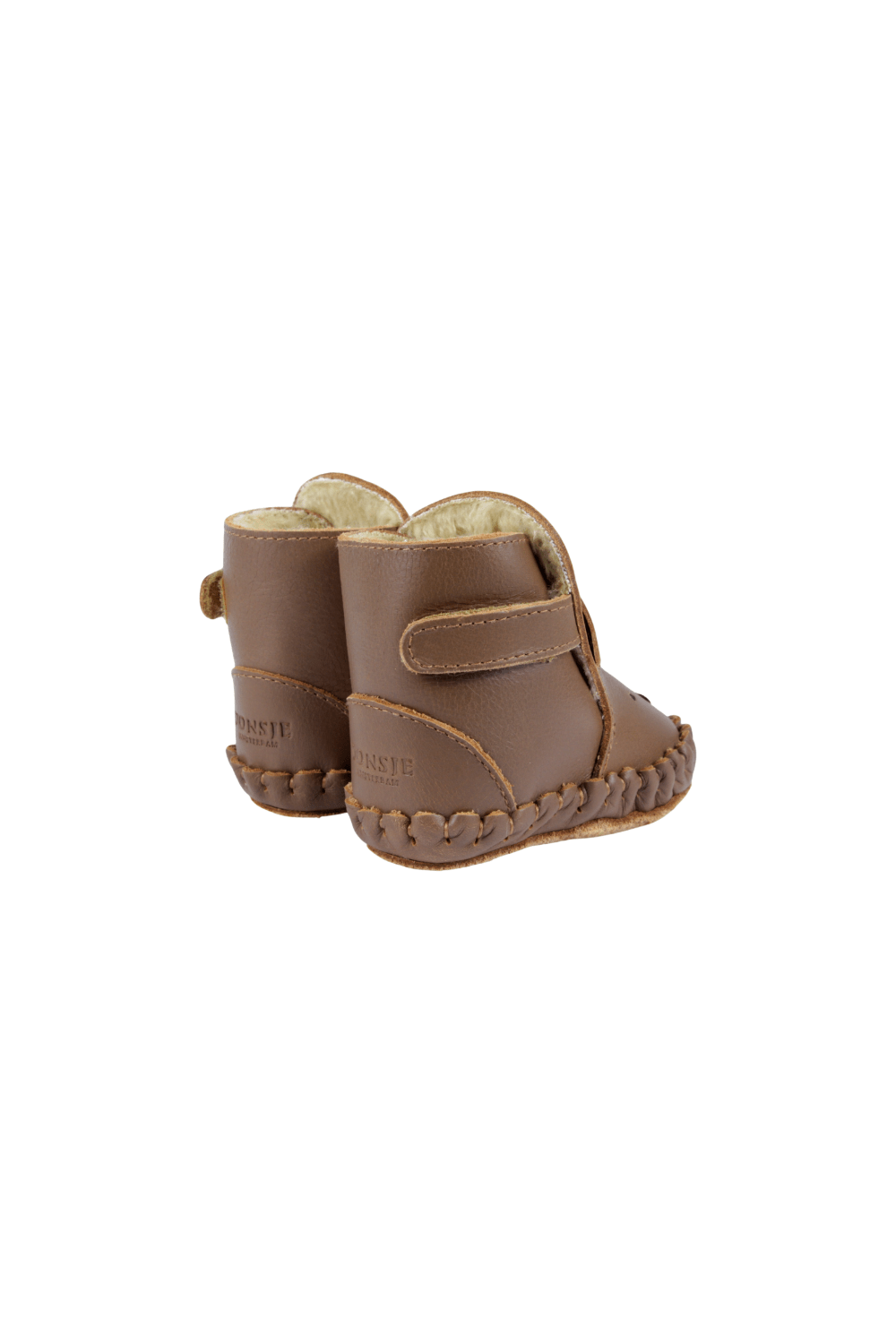 Kapi Classic Booties | Bear - Cognac Classic Leather van Donsje Amsterdam | Kids Conceptstore Le Fanfare