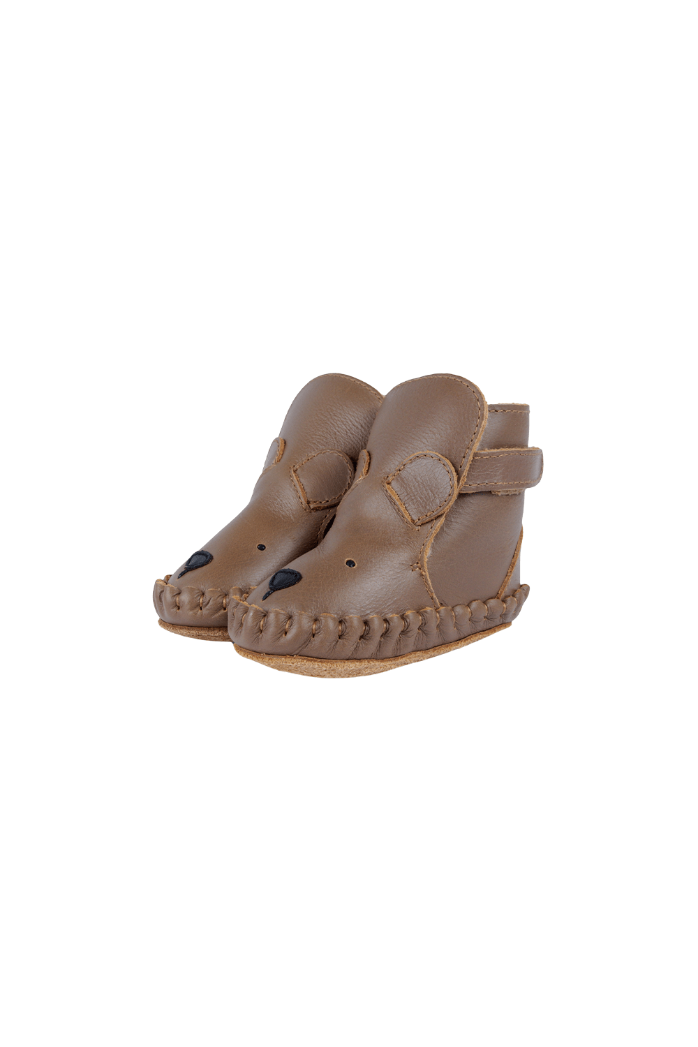 Kapi Classic Booties | Bear - Cognac Classic Leather van Donsje Amsterdam | Kids Conceptstore Le Fanfare