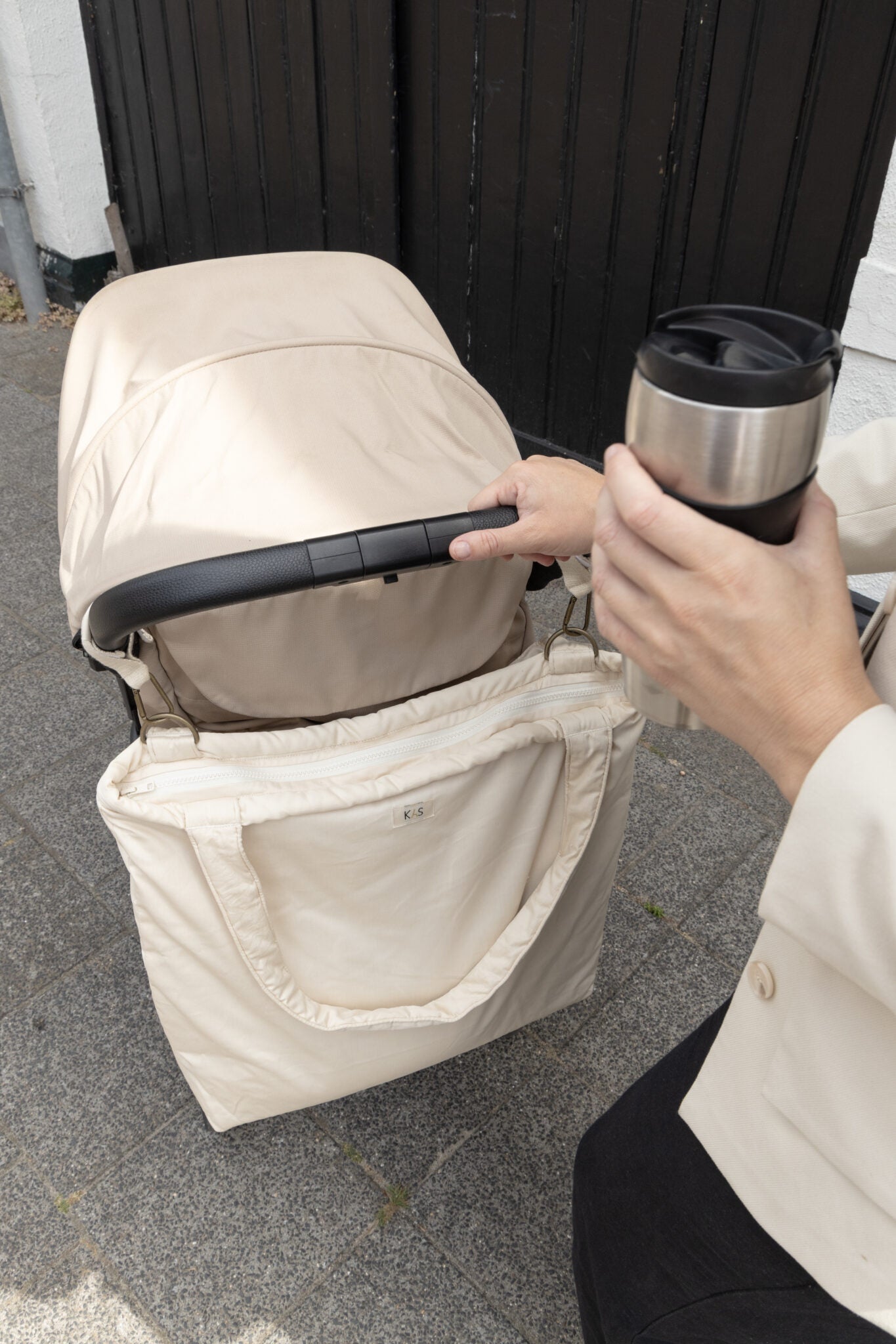 KAS Multi purpose tote - beige van KAS Kopenhagen | Kids Conceptstore Le Fanfare