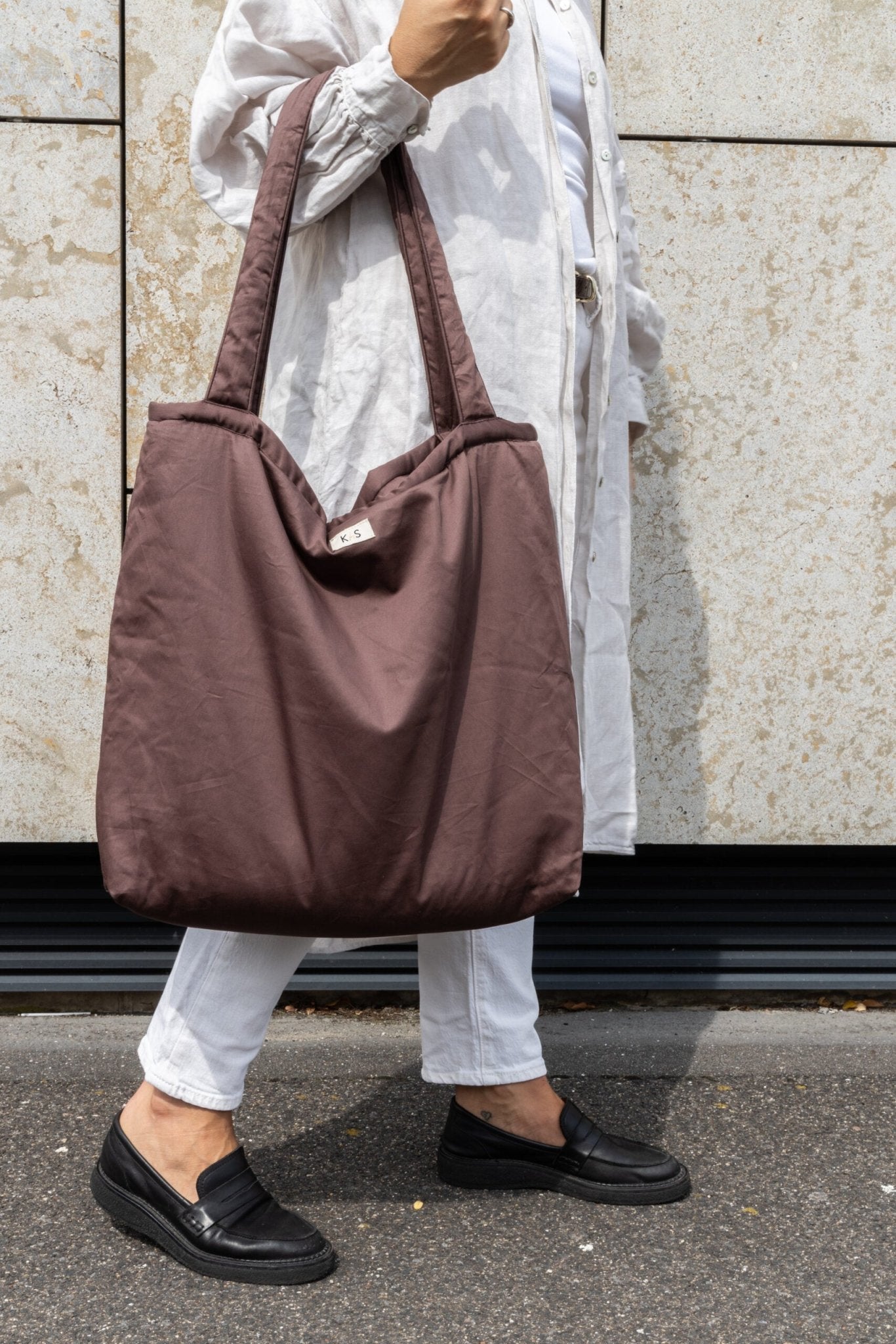 KAS Multi purpose tote - brown van KAS Kopenhagen | Kids Conceptstore Le Fanfare
