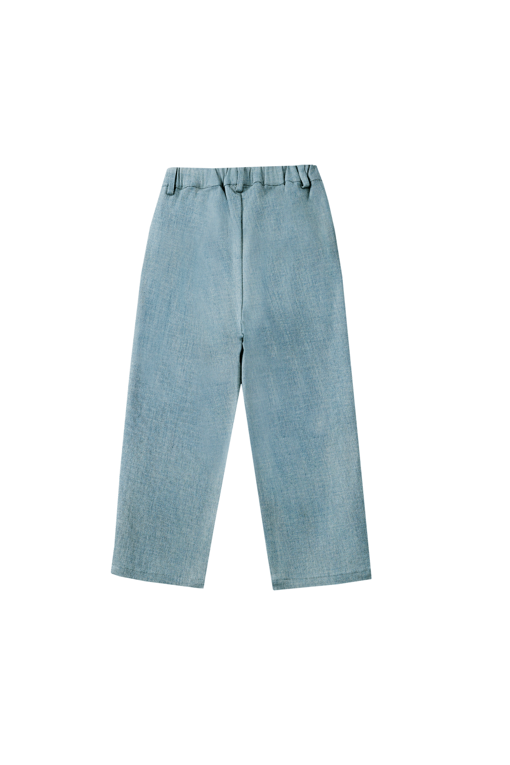 Kassim Denim Trousers - Bear - Ice Blue van Donsje Amsterdam | Kids Conceptstore Le Fanfare