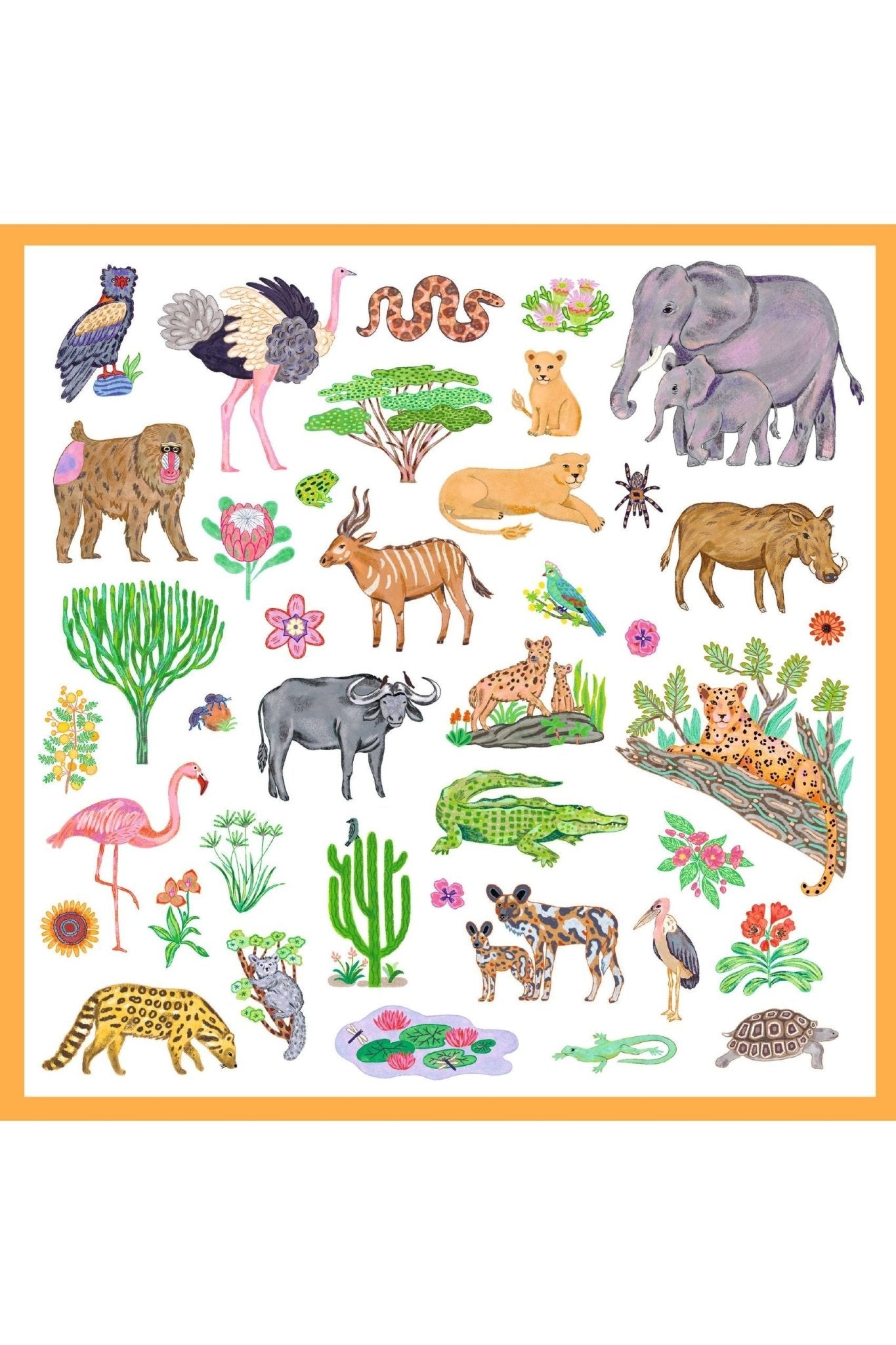 Kenia - Stickers van Djeco | Kids Conceptstore Le Fanfare
