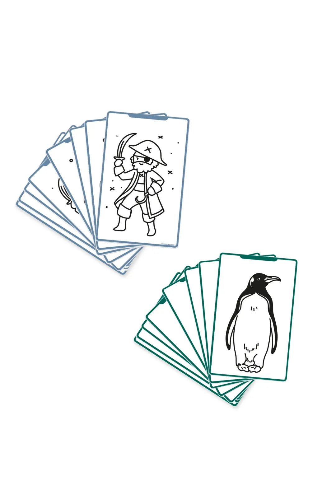 KidyDraw Mini - refill - Animals world | Oceans & pirates van Kidywolf | Kids Conceptstore Le Fanfare