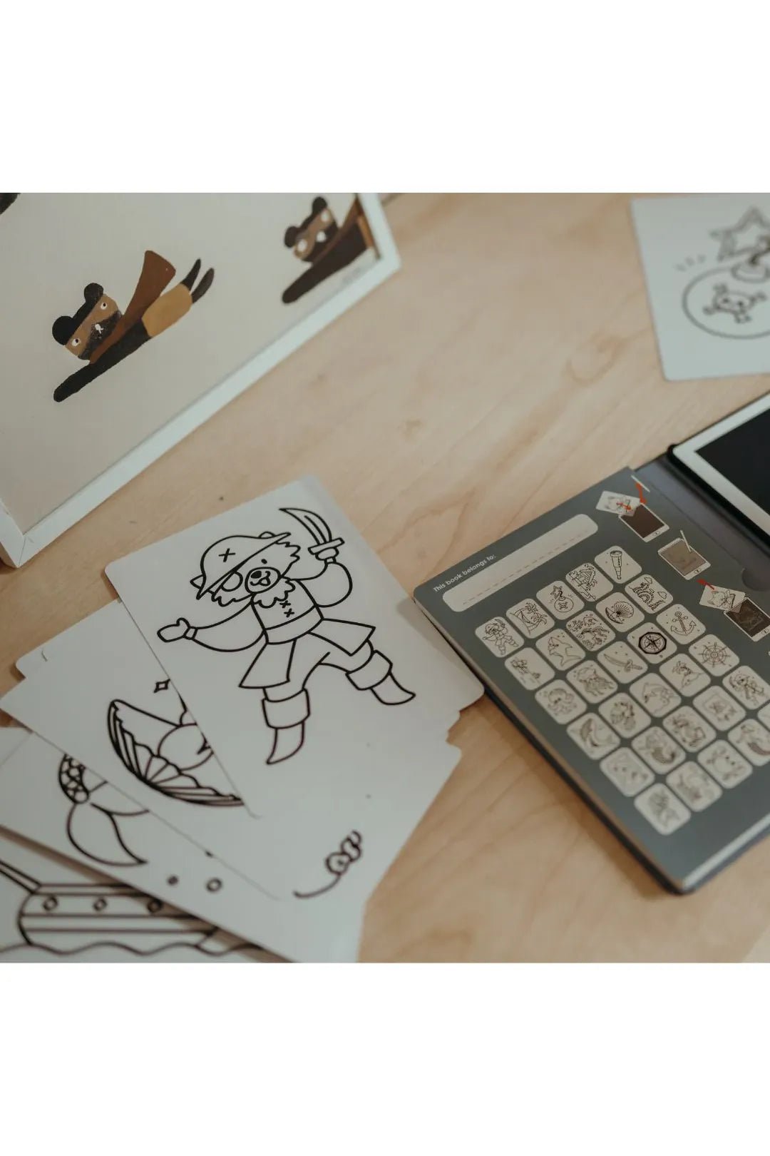 KidyDraw Mini - refill - Animals world | Oceans & pirates van Kidywolf | Kids Conceptstore Le Fanfare