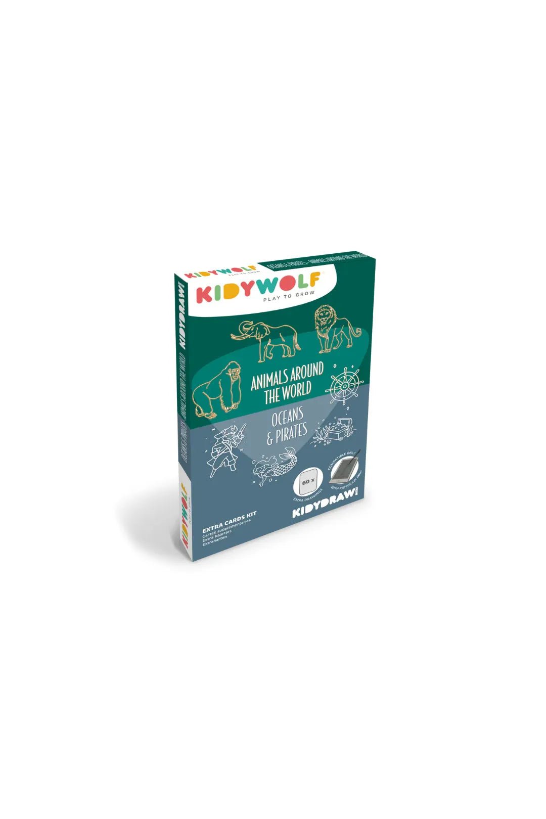 KidyDraw Mini - refill - Animals world | Oceans & pirates van Kidywolf | Kids Conceptstore Le Fanfare