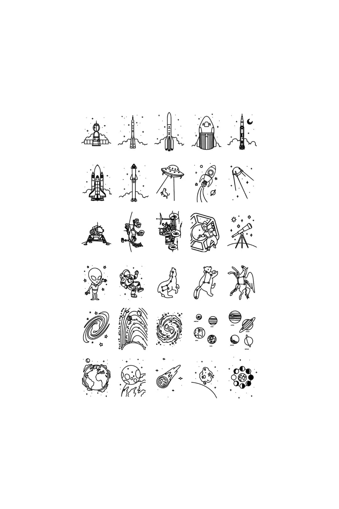 KidyDraw-Mini - refill - Galaxy | Dinosaurs van Kidywolf | Kids Conceptstore Le Fanfare