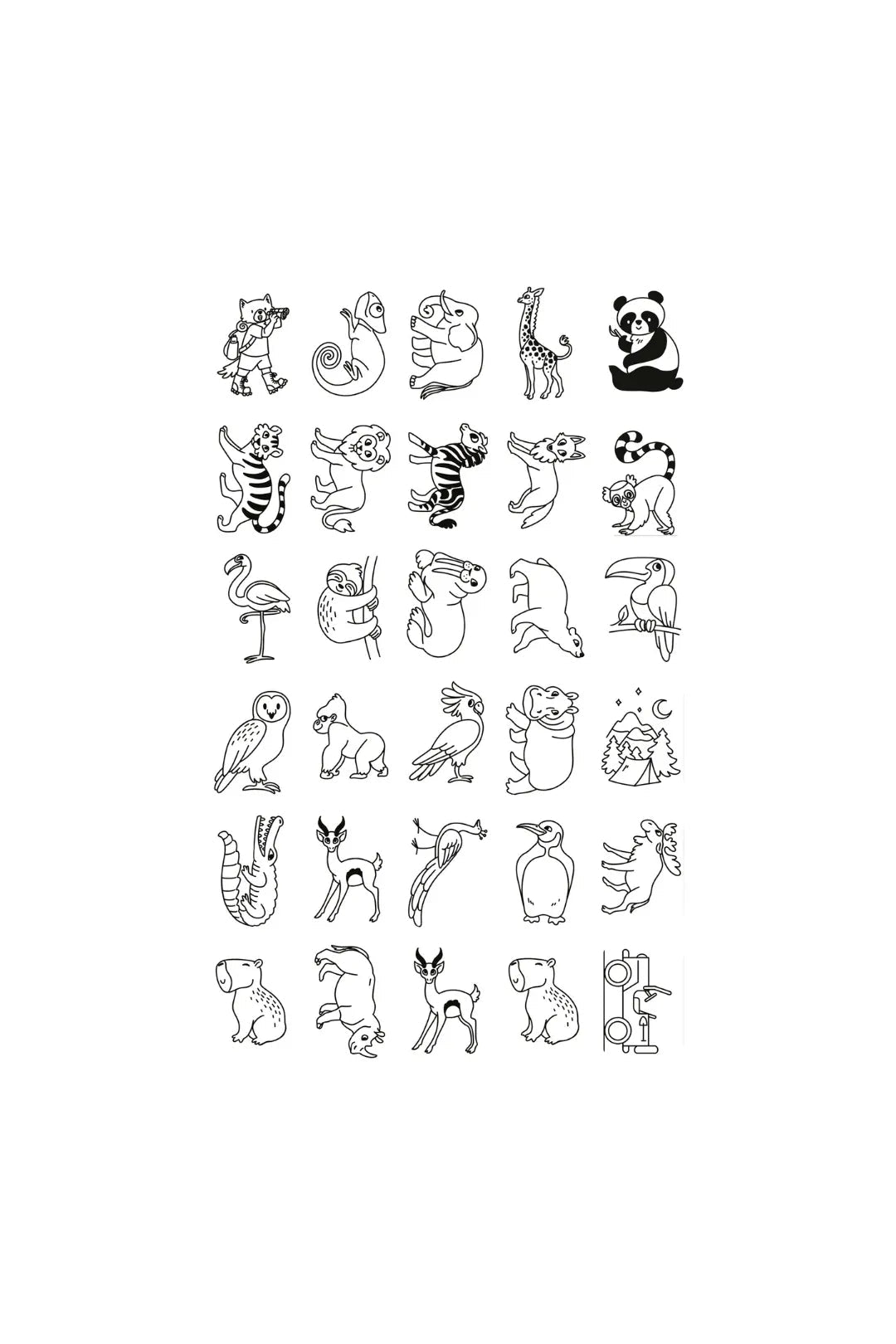 KidyDraw Mini - refill - Once upon a time | Animals van Kidywolf | Kids Conceptstore Le Fanfare