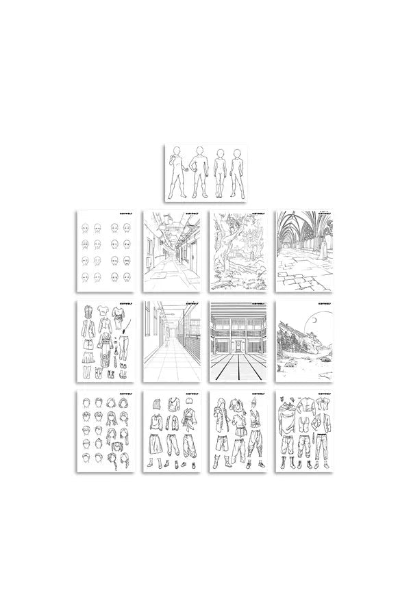 KidyDraw Pro - Manga world van Kidywolf | Kids Conceptstore Le Fanfare