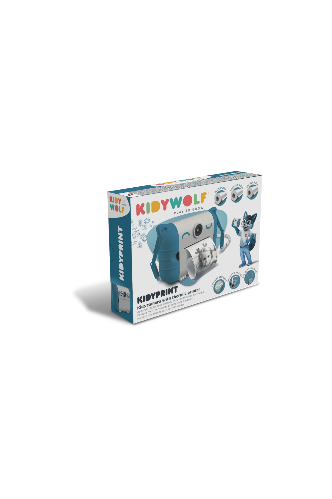 Kidywolf Kidyprint - Blauw van Kidywolf | Kids Conceptstore Le Fanfare