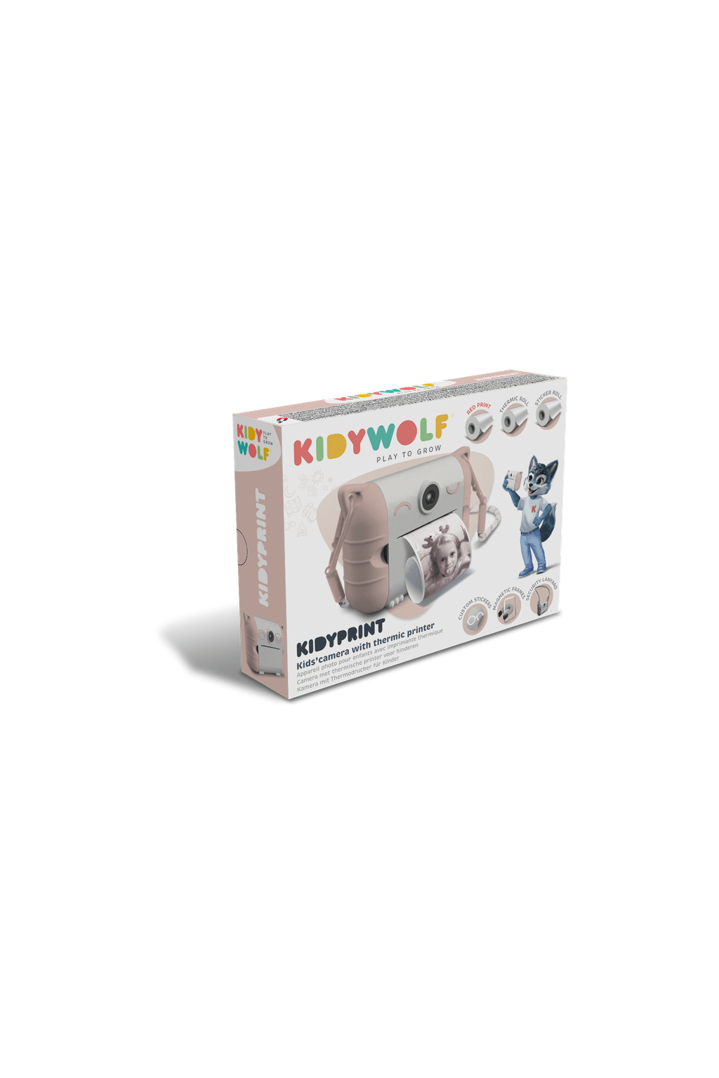 Kidywolf Kidyprint - Peach van Kidywolf | Kids Conceptstore Le Fanfare