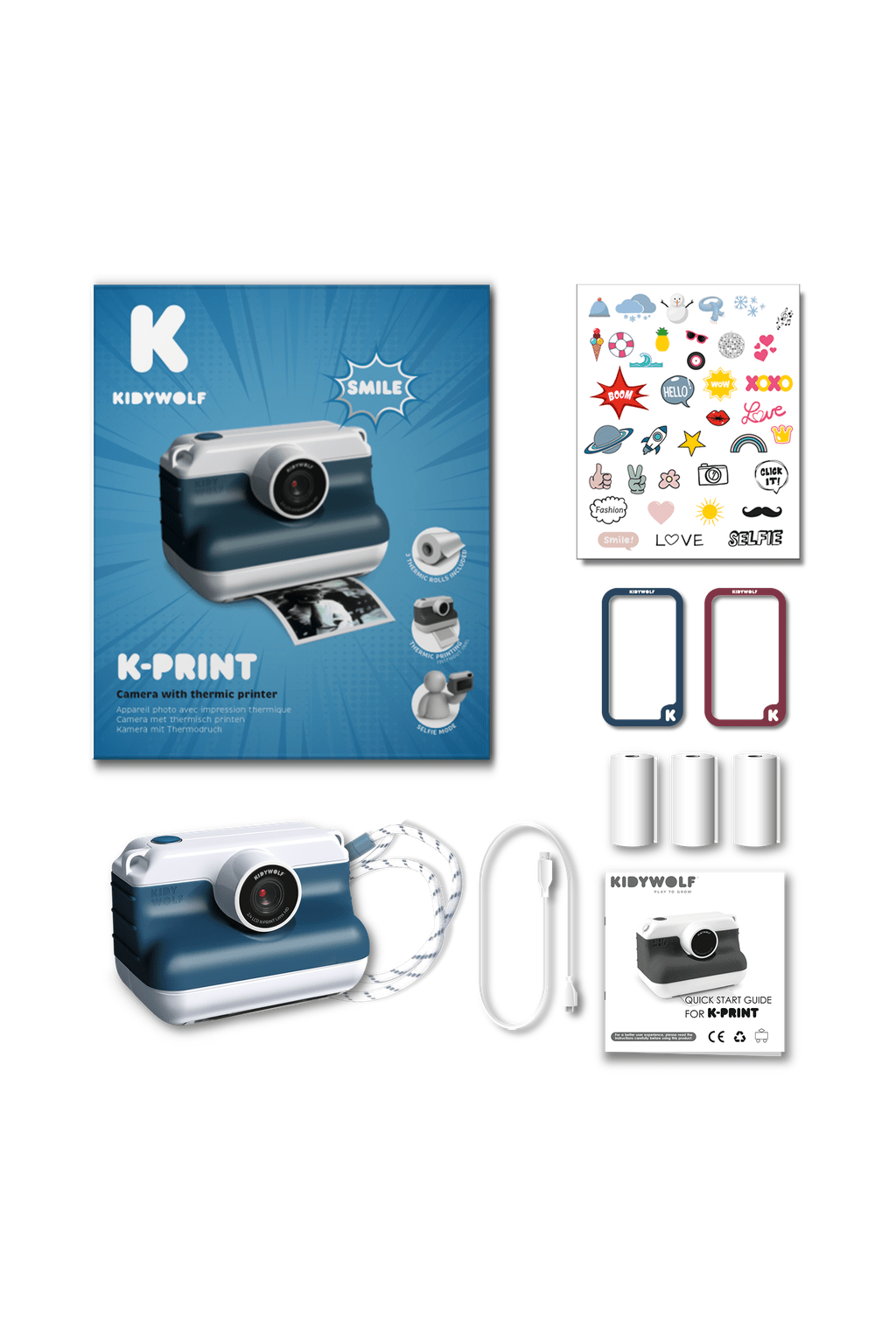 Kidywolf Kidyprint Pro - Blue van Kidywolf | Kids Conceptstore Le Fanfare