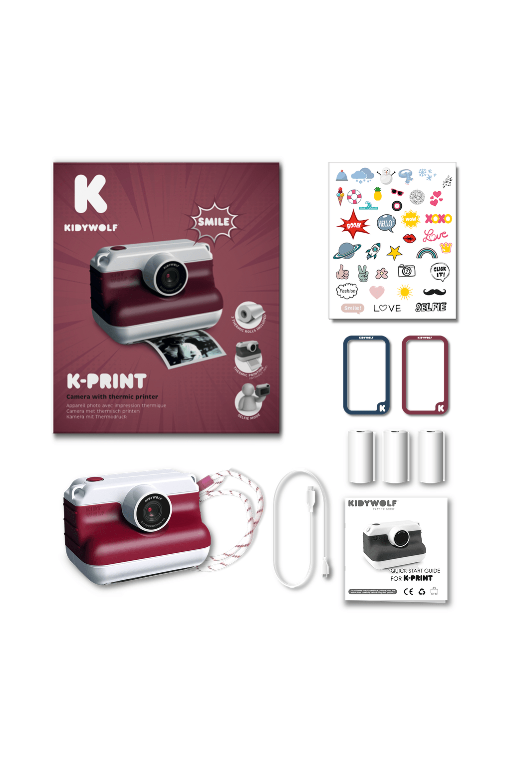 Kidywolf Kidyprint Pro - Red van Kidywolf | Kids Conceptstore Le Fanfare