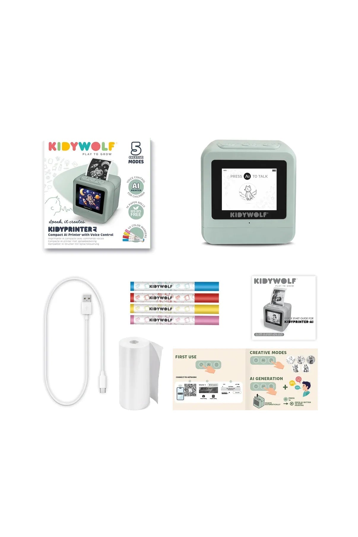 Kidywolf Kidyprinter-AI van Kidywolf | Kids Conceptstore Le Fanfare