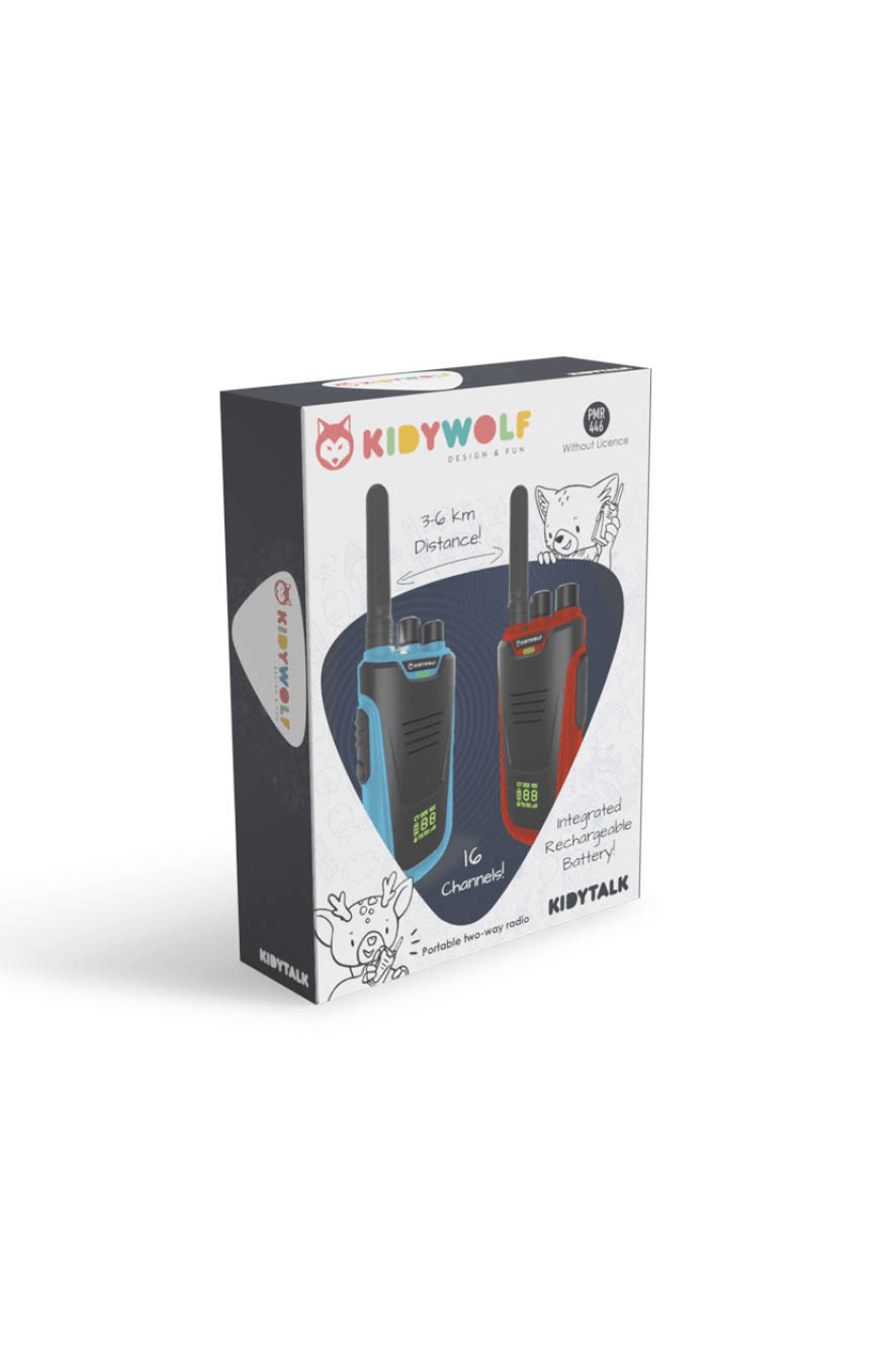 Kidywolf Kidytalk - Walkie Talkies - Blue-Red van Kidywolf | Kids Conceptstore Le Fanfare