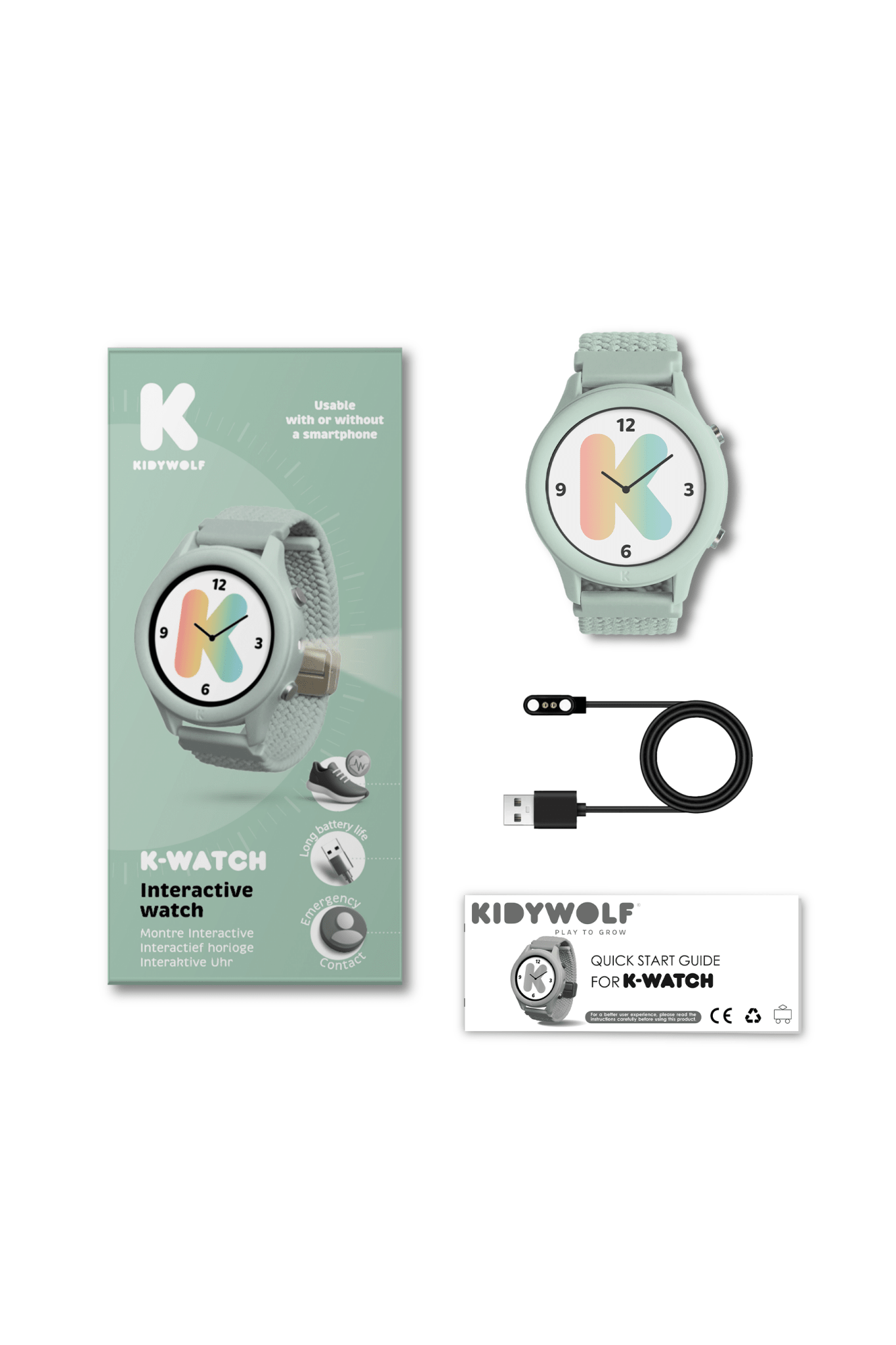 Kidywolf Kidywatch - Green van Kidywolf | Kids Conceptstore Le Fanfare