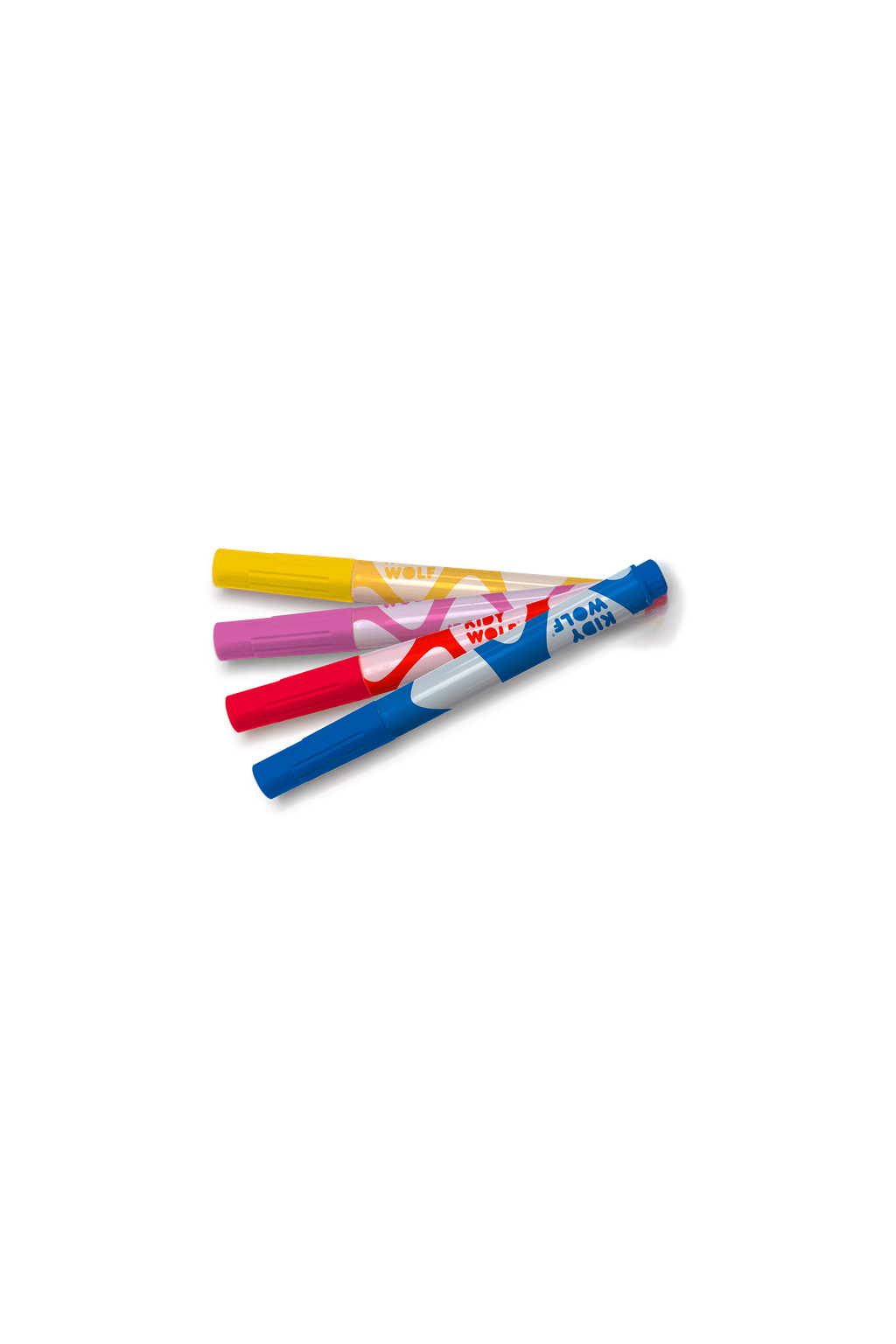 Kidywolf - marker dark blue yellow violet red van Kidywolf | Kids Conceptstore Le Fanfare