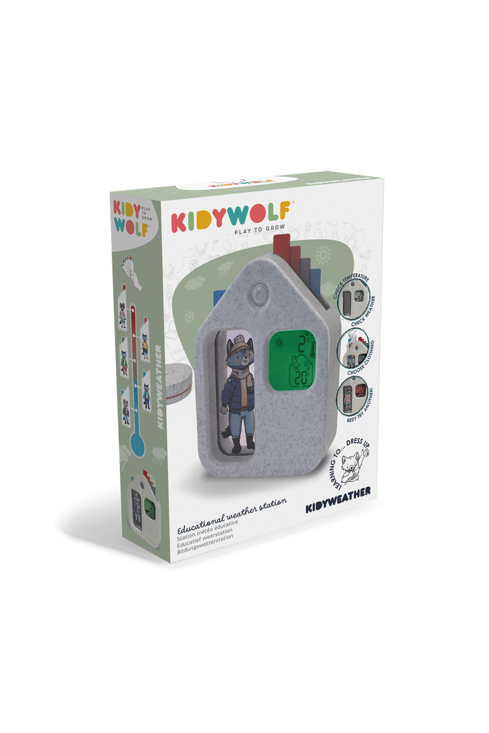 Kidywolf Weerstation Met Buitensensor van Kidywolf | Kids Conceptstore Le Fanfare