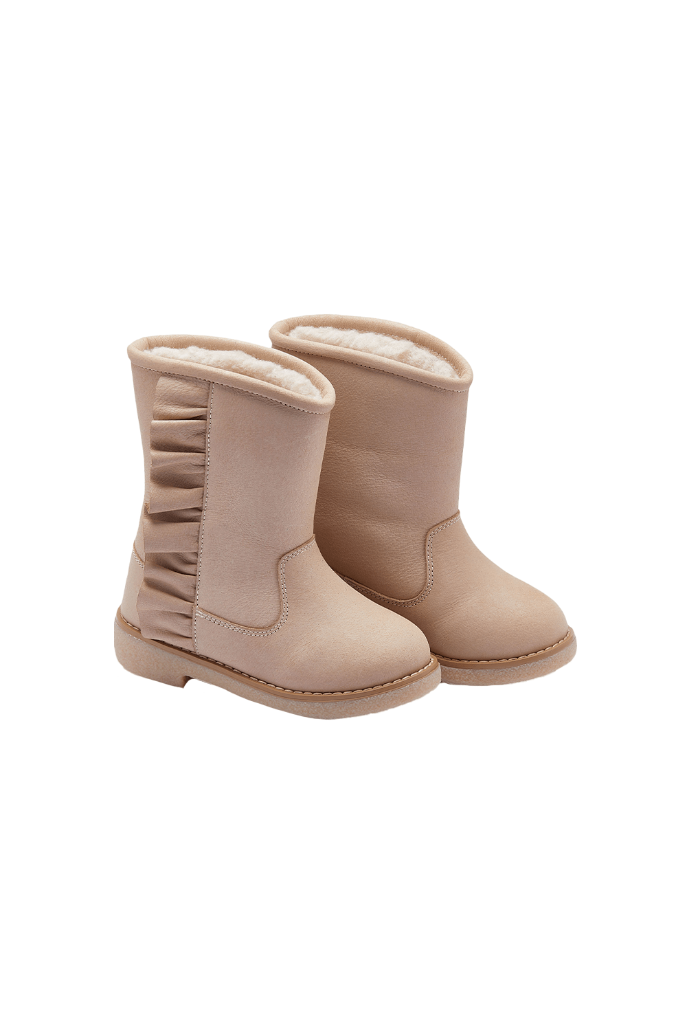 Kirsti Boots - Ivory Leather van Donsje Amsterdam | Kids Conceptstore Le Fanfare