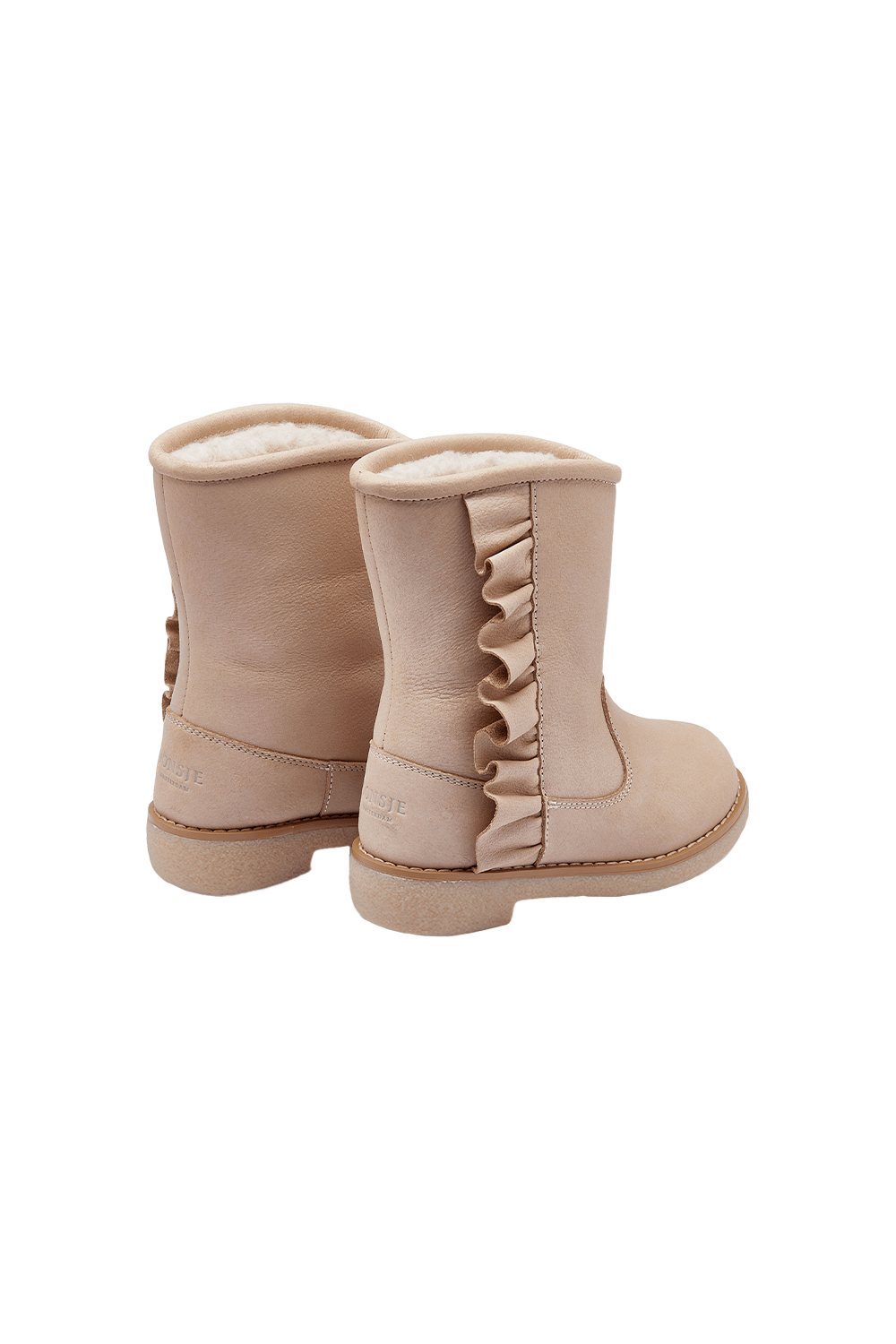 Kirsti Boots - Ivory Leather van Donsje Amsterdam | Kids Conceptstore Le Fanfare