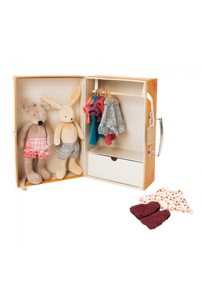 Klein Kledingkastje Koffer Le Grande Famille van Moulin Roty | Kids Conceptstore Le Fanfare