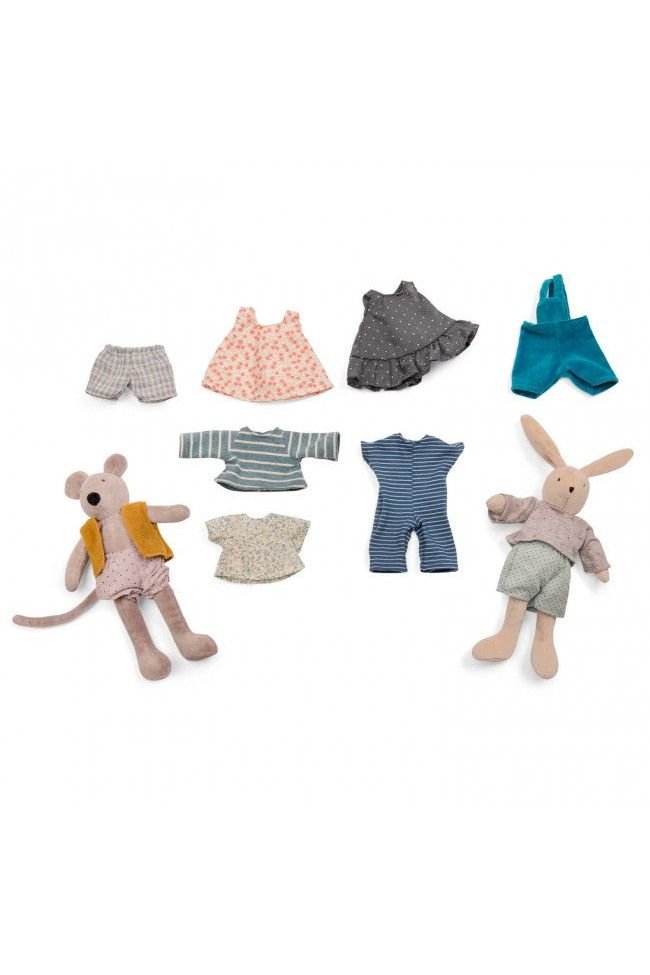 Klein Kledingkastje Koffer Le Grande Famille van Moulin Roty | Kids Conceptstore Le Fanfare