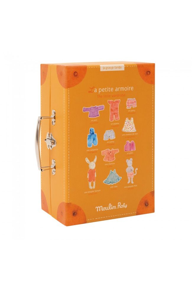 Klein Kledingkastje Koffer Le Grande Famille van Moulin Roty | Kids Conceptstore Le Fanfare