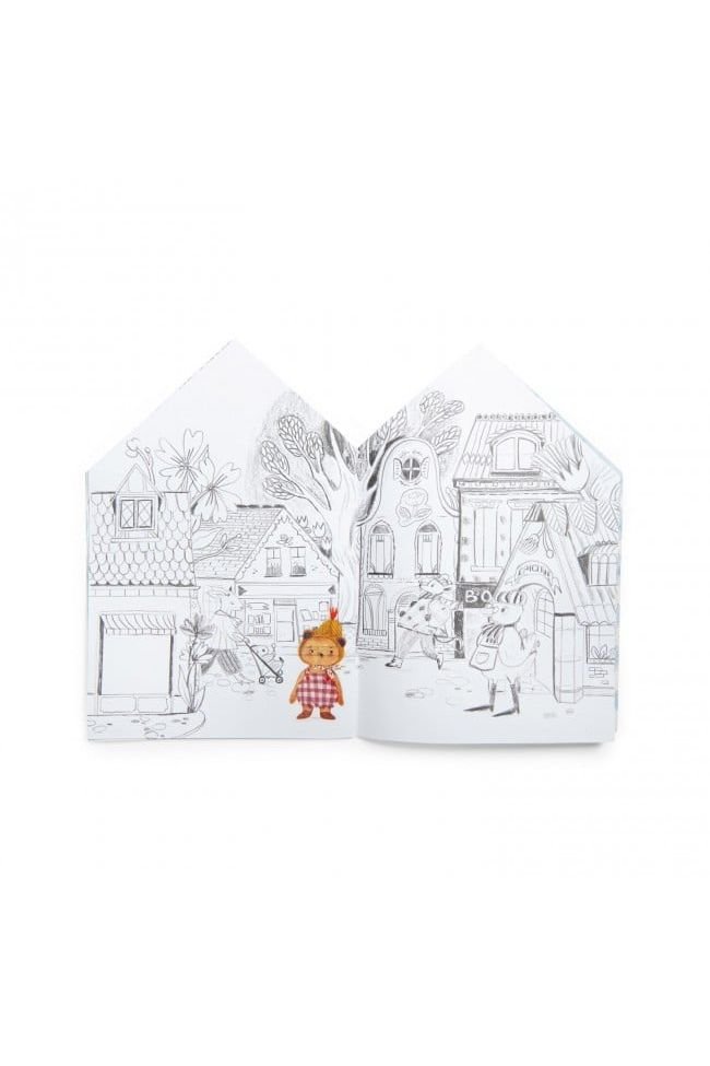 Kleurboek + 150 stickers - Les Minouchkas van Moulin Roty | Kids Conceptstore Le Fanfare
