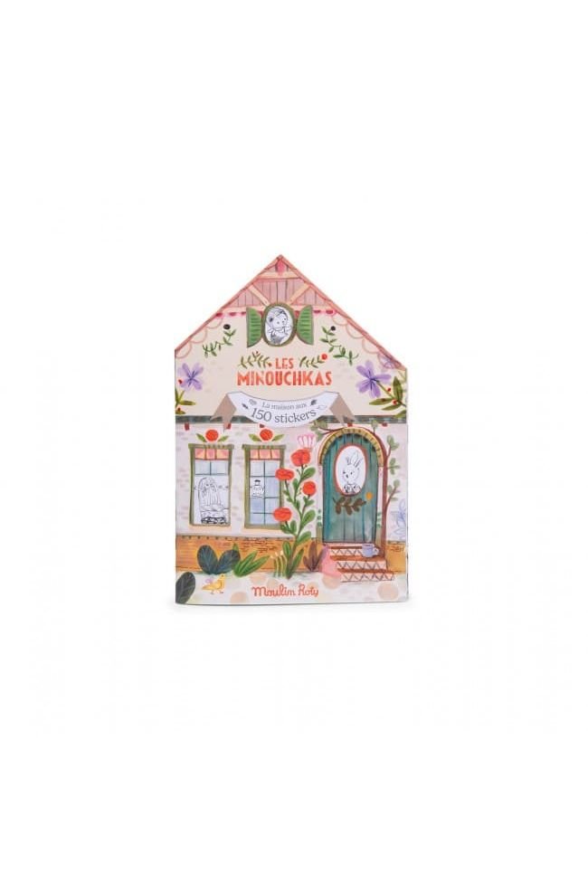 Kleurboek + 150 stickers - Les Minouchkas van Moulin Roty | Kids Conceptstore Le Fanfare