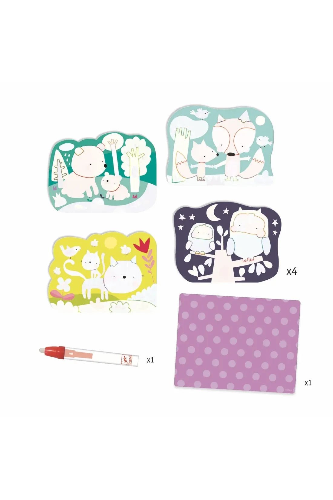 Kleuren Met Water - In Het Bos van Djeco | Kids Conceptstore Le Fanfare