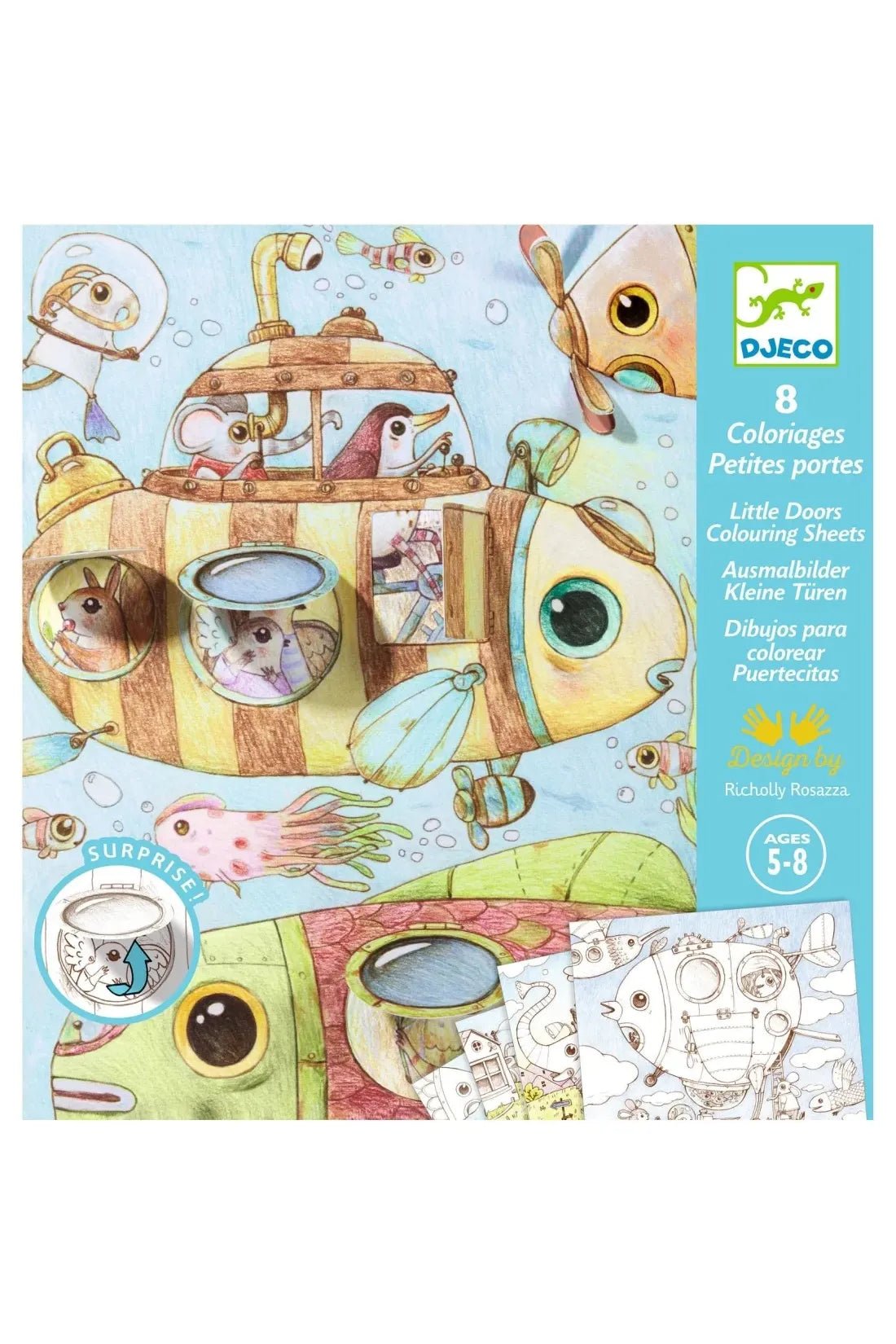 Kleurplaten - de reis van Malo van Djeco | Kids Conceptstore Le Fanfare