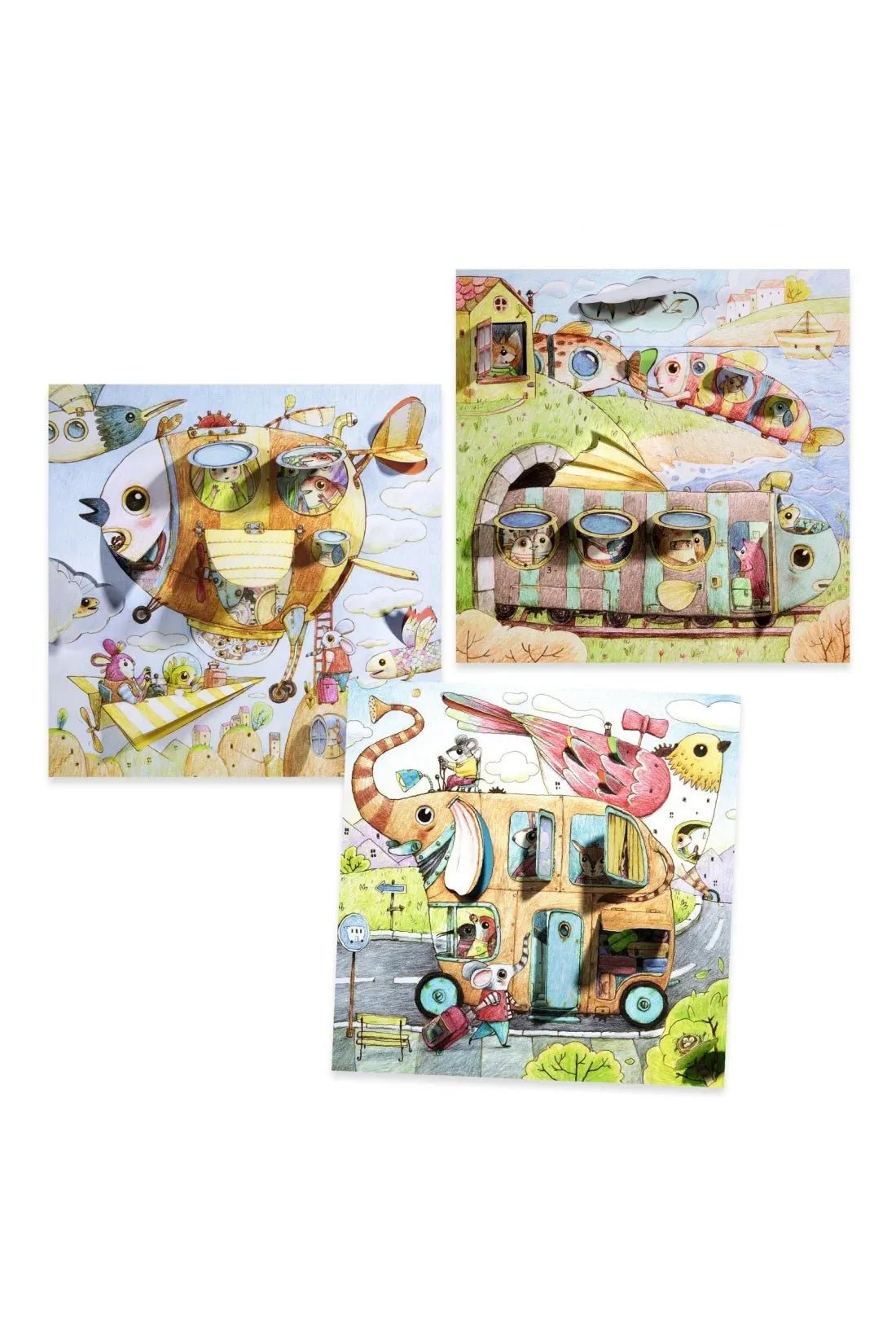 Kleurplaten - de reis van Malo van Djeco | Kids Conceptstore Le Fanfare