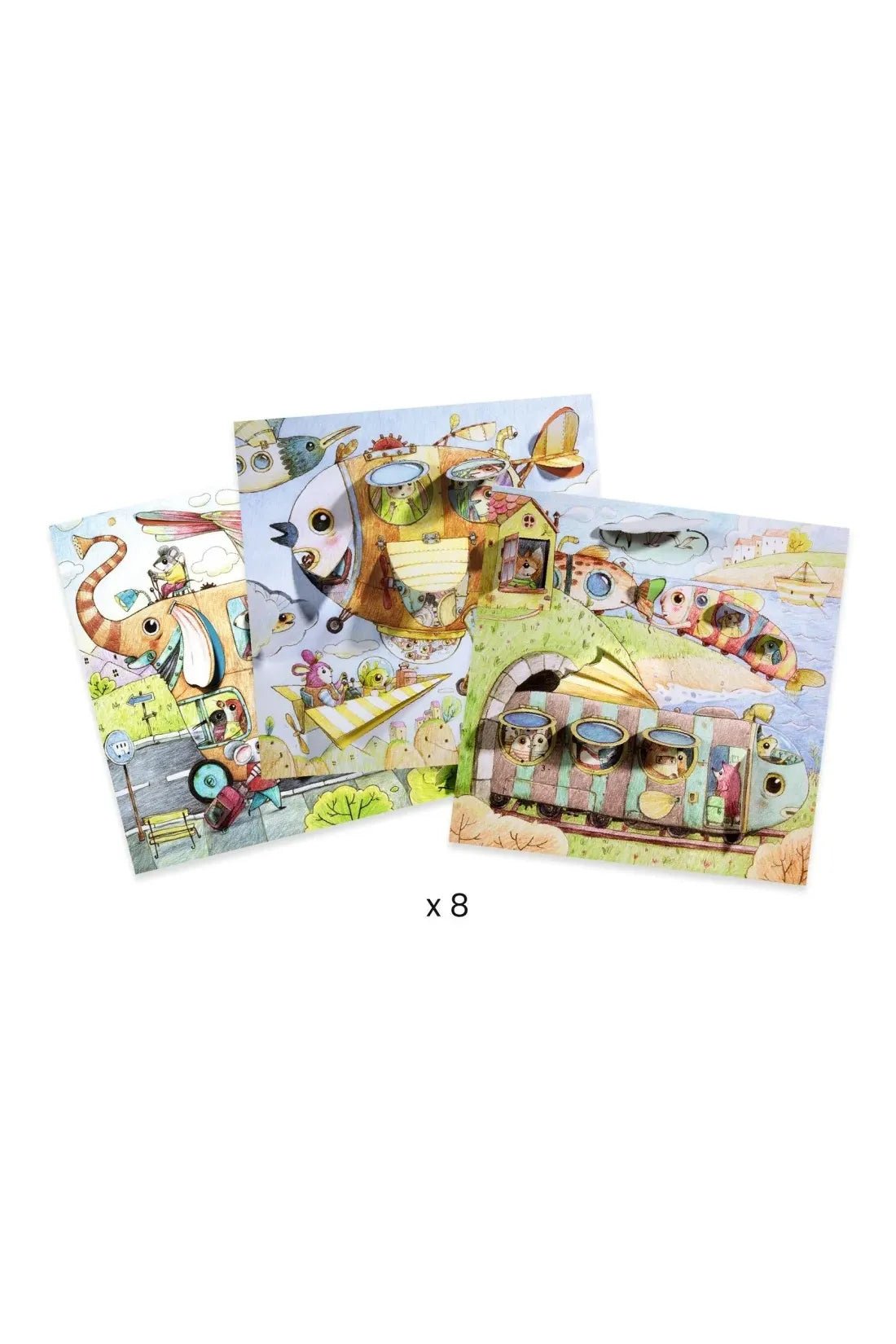 Kleurplaten - de reis van Malo van Djeco | Kids Conceptstore Le Fanfare