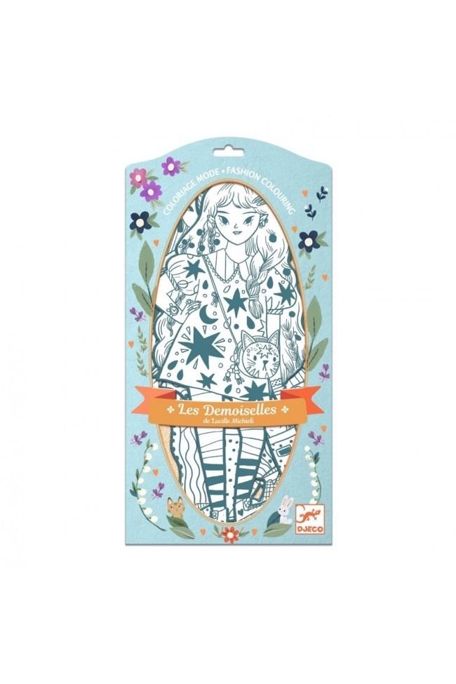 Kleurplaten Mode Angele & Vriendjes van Djeco | Kids Conceptstore Le Fanfare