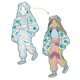 Kleurplaten Mode Angele & Vriendjes van Djeco | Kids Conceptstore Le Fanfare