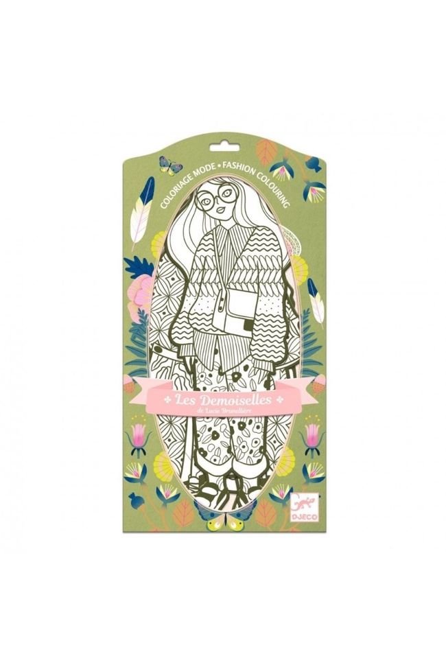 Kleurplaten Mode Bowie & Vriendjes van Djeco | Kids Conceptstore Le Fanfare