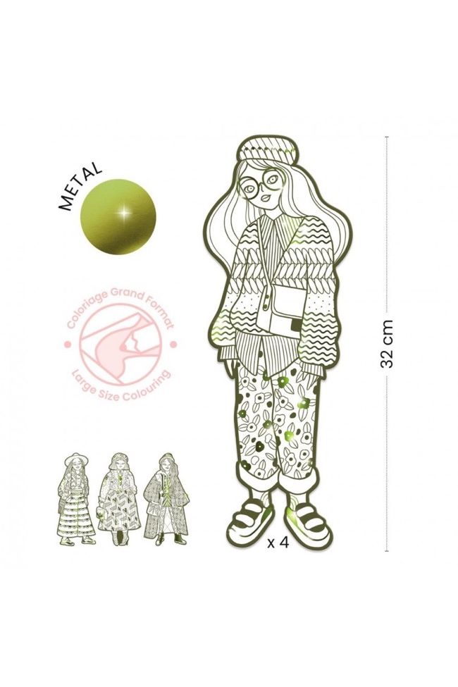 Kleurplaten Mode Bowie & Vriendjes van Djeco | Kids Conceptstore Le Fanfare