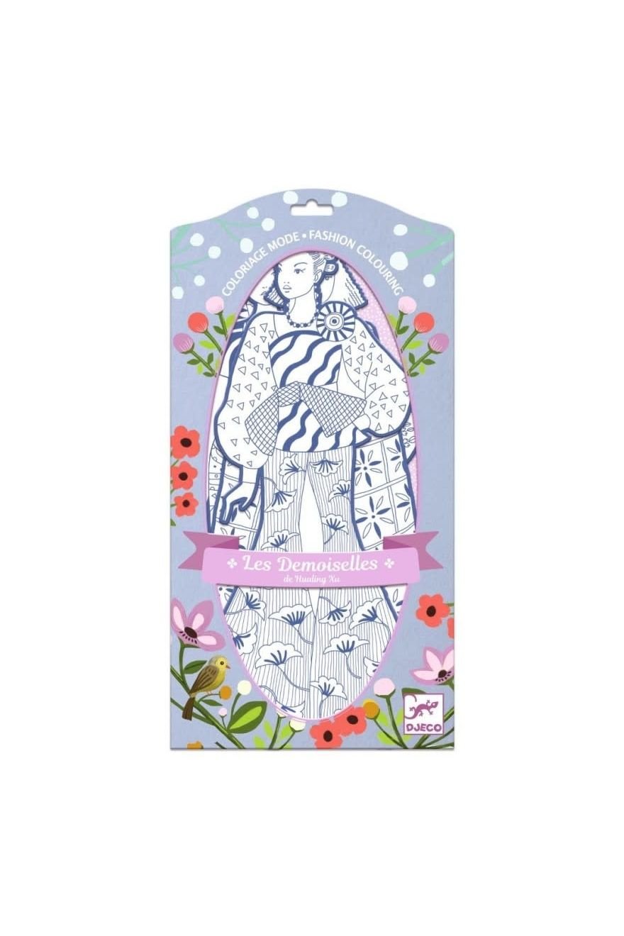 Kleurplaten Mode Laura & Vriendjes van Djeco | Kids Conceptstore Le Fanfare