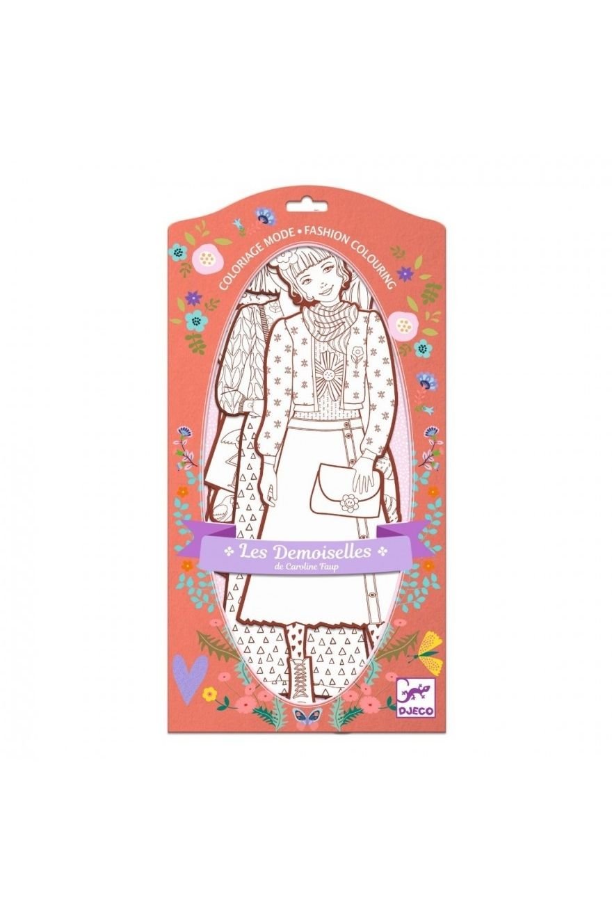 Kleurplaten Mode Nina & Vriendjes van Djeco | Kids Conceptstore Le Fanfare