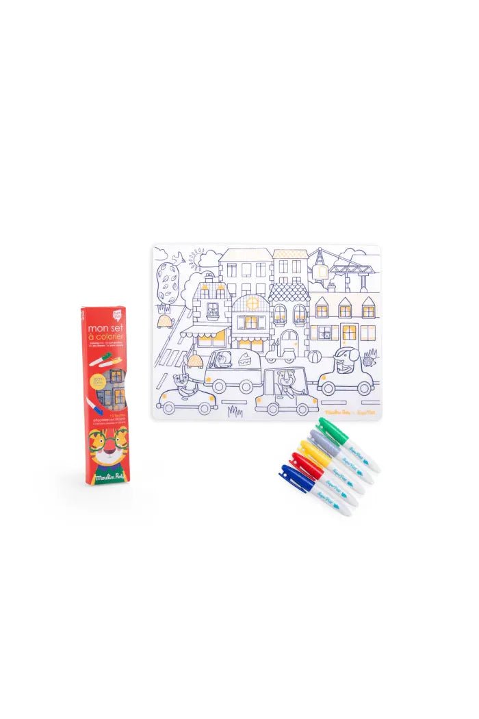 Kleurset - Les Popipop van Moulin Roty | Kids Conceptstore Le Fanfare