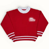 Knit Heritage Sweater - Red / Cream van Club Trésor | Kids Conceptstore Le Fanfare