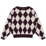 Knit slouchy sweater - Chocolate twist van Repose AMS | Kids Conceptstore Le Fanfare