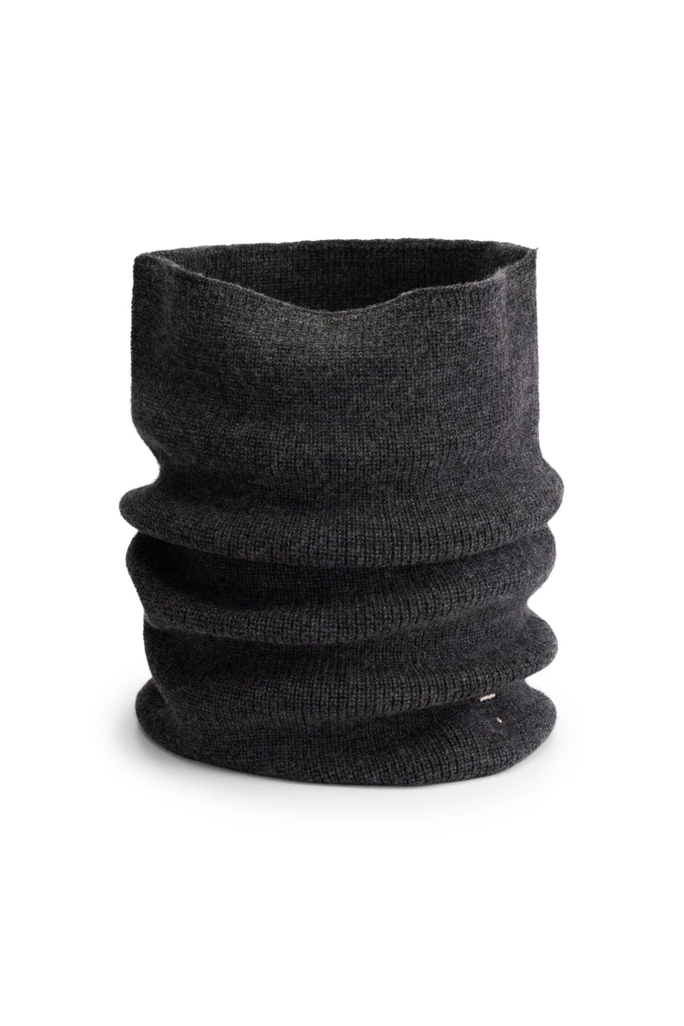 Knitted Endless Scarf Nearly Black Melange van Gray Label | Kids Conceptstore Le Fanfare
