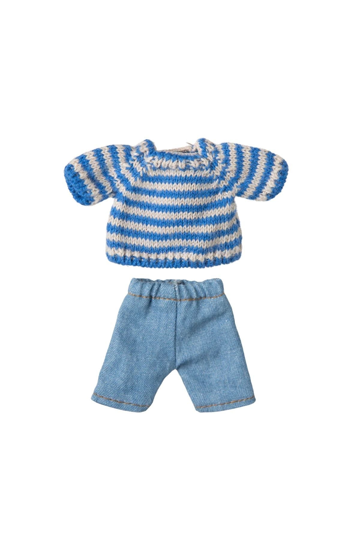 Knitted sweater and pants, Big brother mouse van Maileg | Kids Conceptstore Le Fanfare