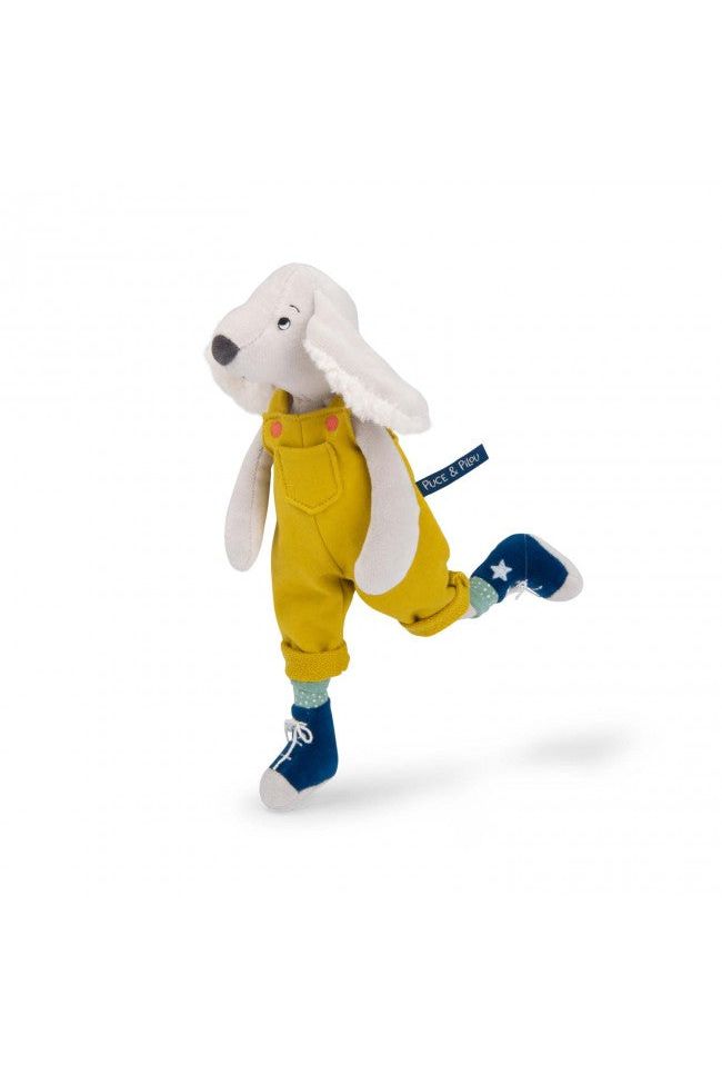 Knuffel hond Pilou geel - Puce & Pilou van Moulin Roty | Kids Conceptstore Le Fanfare