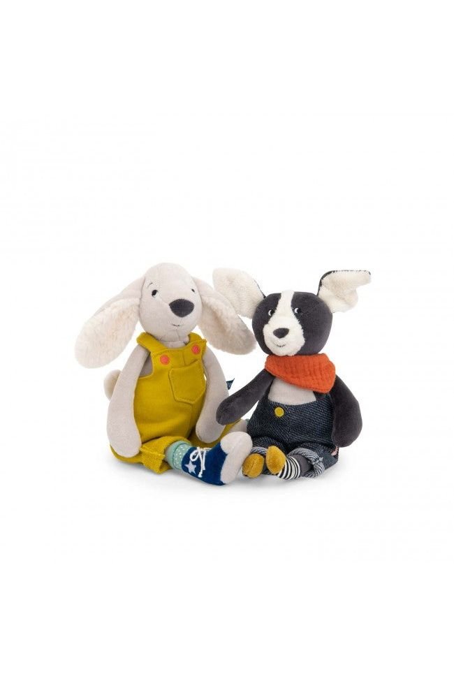 Knuffel hond Pilou geel - Puce & Pilou van Moulin Roty | Kids Conceptstore Le Fanfare