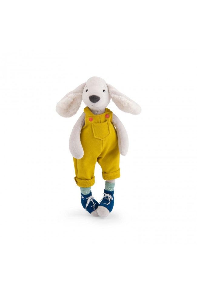 Knuffel hond Pilou geel - Puce & Pilou van Moulin Roty | Kids Conceptstore Le Fanfare